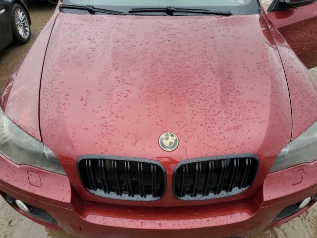 5UXFG83529LZ93295 - 2009 BMW X6 MAROON photo 12