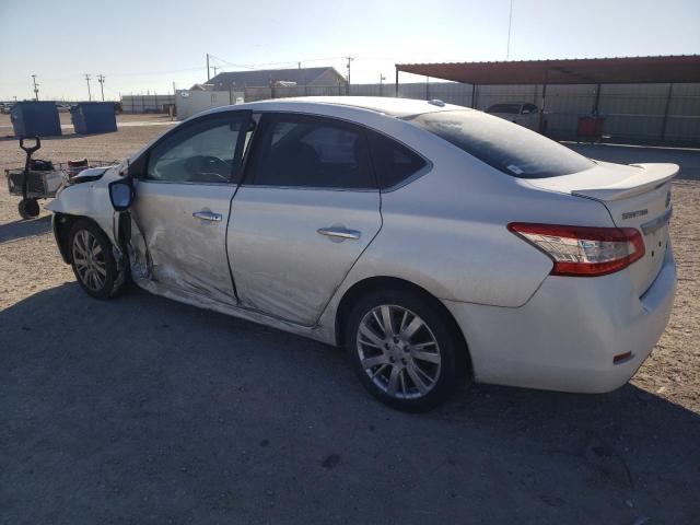 3N1AB7AP9EL657590 - 2014 NISSAN SENTRA S WHITE photo 2