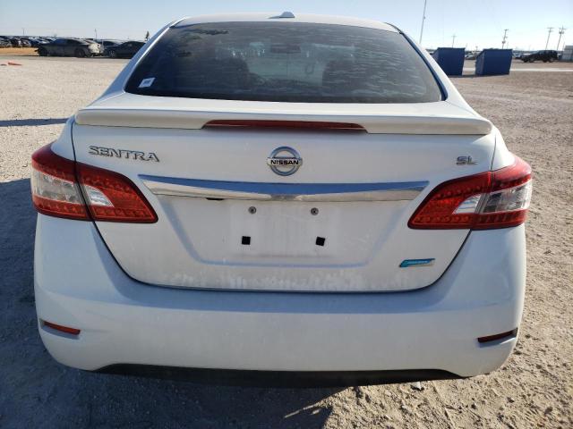 3N1AB7AP9EL657590 - 2014 NISSAN SENTRA S WHITE photo 6