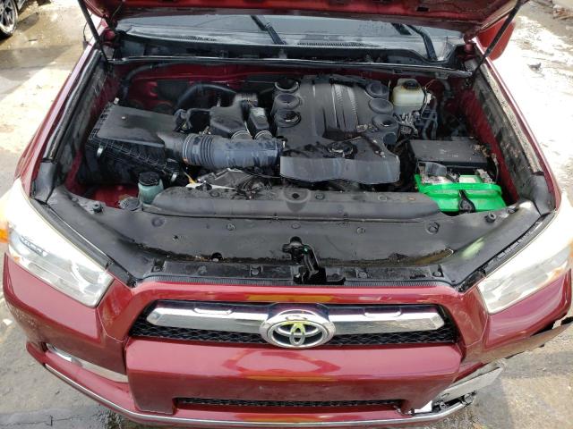 JTEBU5JR0B5046453 - 2011 TOYOTA 4RUNNER SR5 MAROON photo 12