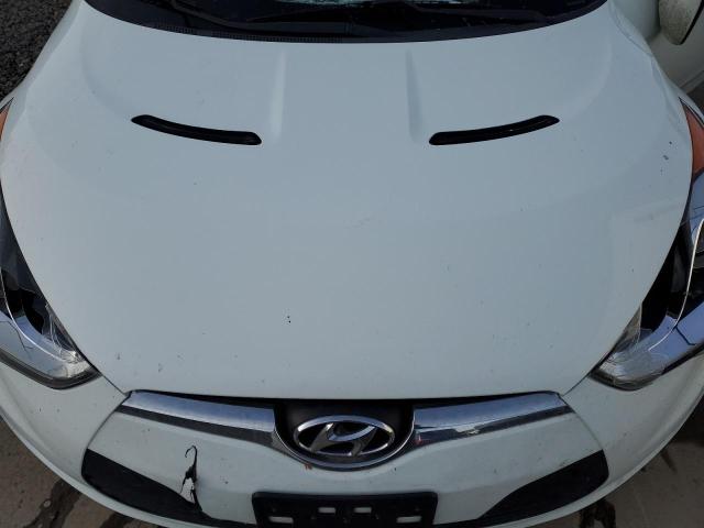 KMHTC6AD6CU080261 - 2012 HYUNDAI VELOSTER WHITE photo 11