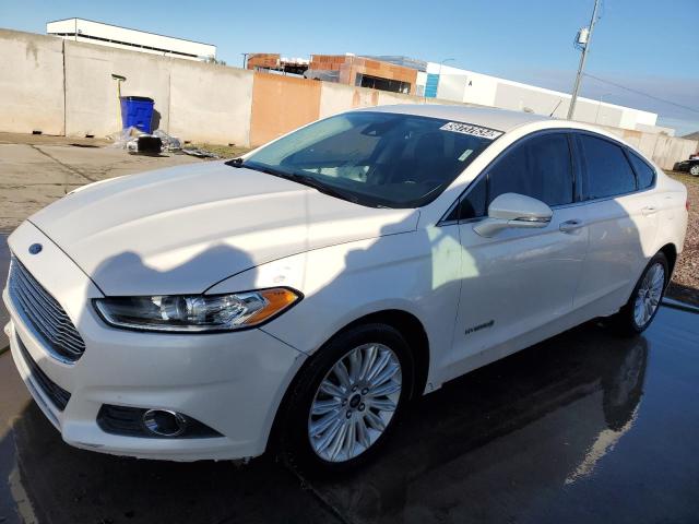 3FA6P0LUXFR295269 - 2015 FORD FUSION SE HYBRID WHITE photo 1