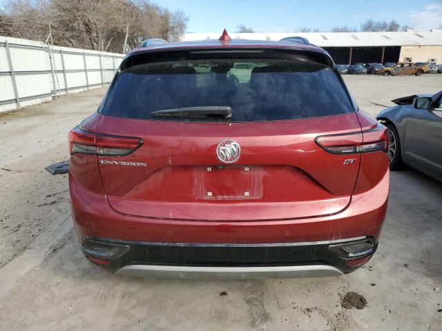 LRBFZNR49MD082746 - 2021 BUICK ENVISION ESSENCE MAROON photo 6