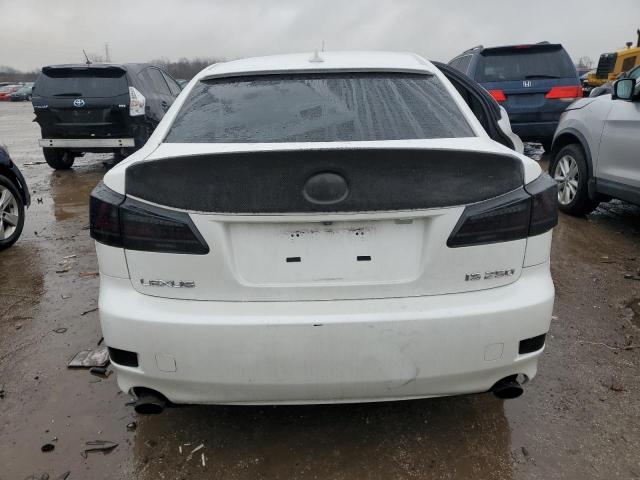 JTHBK262X85076670 - 2008 LEXUS IS 250 WHITE photo 6