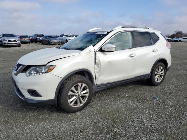 KNMAT2MV6FP567861 - 2015 NISSAN ROGUE S WHITE photo 1