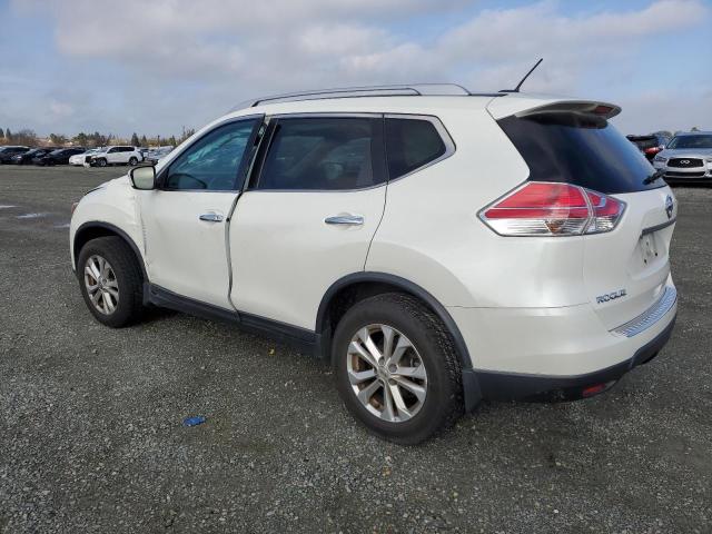 KNMAT2MV6FP567861 - 2015 NISSAN ROGUE S WHITE photo 2