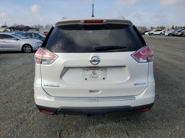 KNMAT2MV6FP567861 - 2015 NISSAN ROGUE S WHITE photo 6