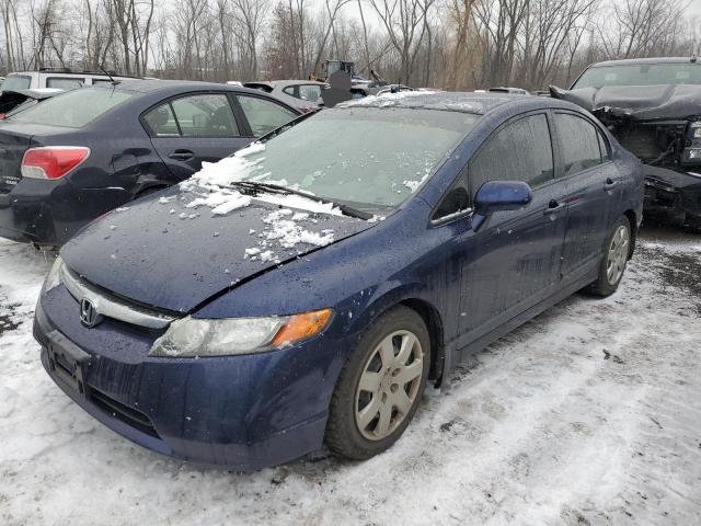 1HGFA16588L061110 - 2008 HONDA CIVIC LX BLUE photo 1