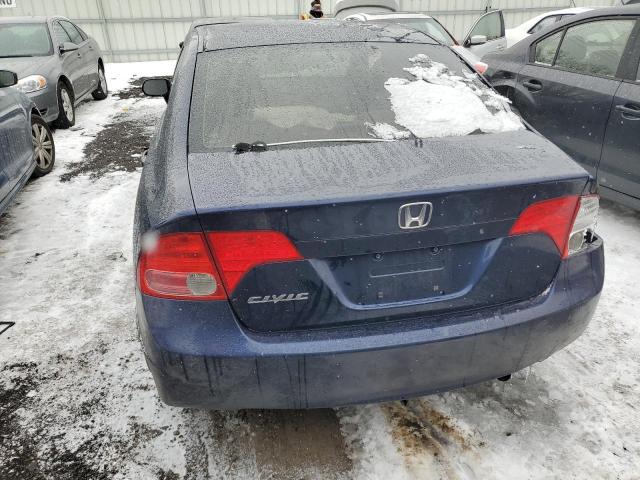 1HGFA16588L061110 - 2008 HONDA CIVIC LX BLUE photo 6