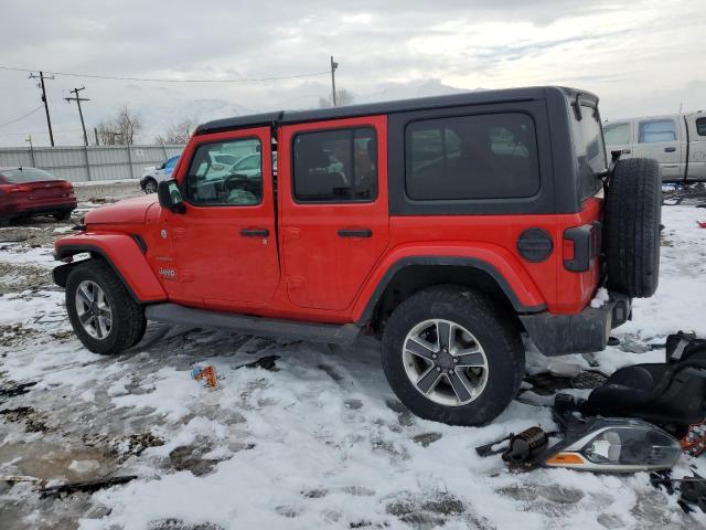 1C4HJXEG0KW528510 - 2019 JEEP WRANGLER U SAHARA RED photo 2