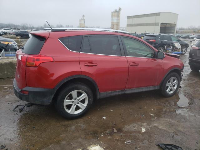 JTMRFREV3DD031434 - 2013 TOYOTA RAV4 XLE RED photo 3