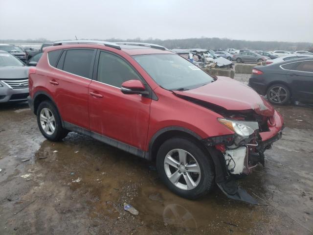 JTMRFREV3DD031434 - 2013 TOYOTA RAV4 XLE RED photo 4