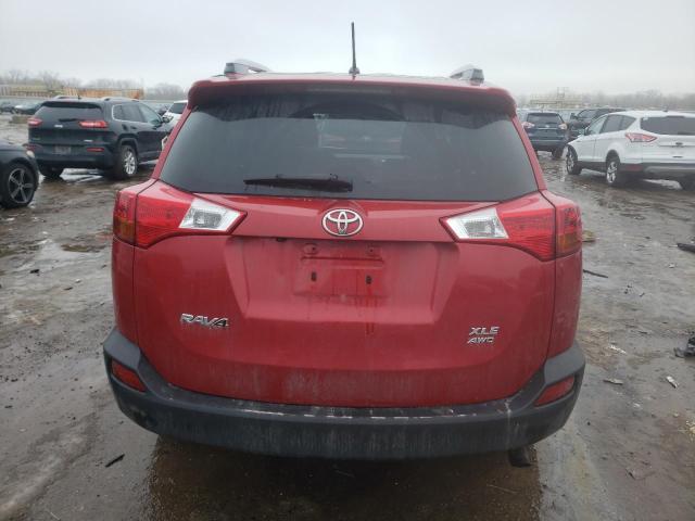 JTMRFREV3DD031434 - 2013 TOYOTA RAV4 XLE RED photo 6