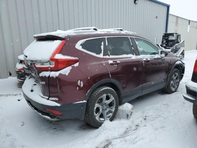 2HKRW2H52HH639691 - 2017 HONDA CR-V EX MAROON photo 3