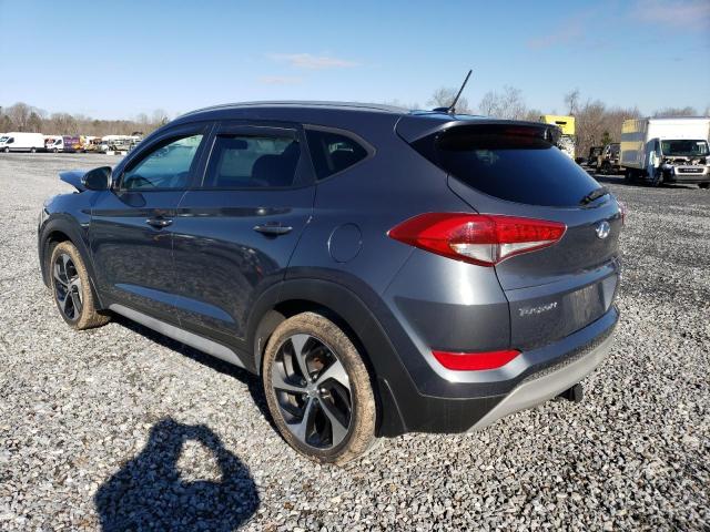 KM8J3CA28HU379195 - 2017 HYUNDAI TUCSON LIMITED GRAY photo 2