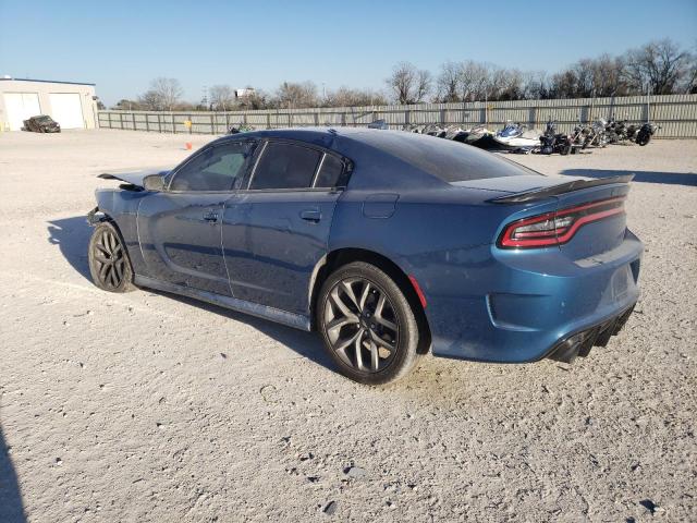 2C3CDXCT3MH568930 - 2021 DODGE CHARGER R/T BLUE photo 2