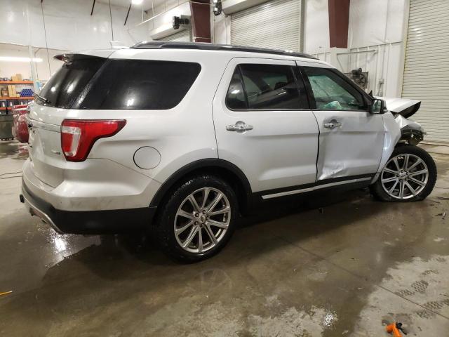 1FM5K8F88GGA71505 - 2016 FORD EXPLORER LIMITED SILVER photo 3