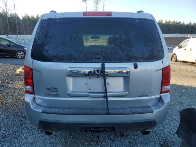 5FNYF4H55BB020449 - 2011 HONDA PILOT EXL SILVER photo 6