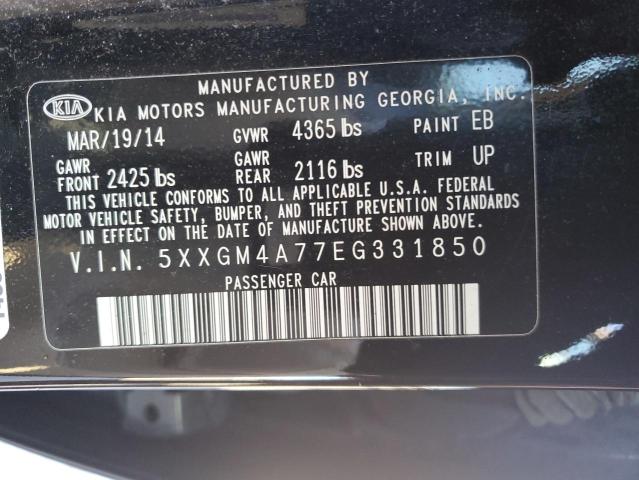 5XXGM4A77EG331850 - 2014 KIA OPTIMA LX BLACK photo 12