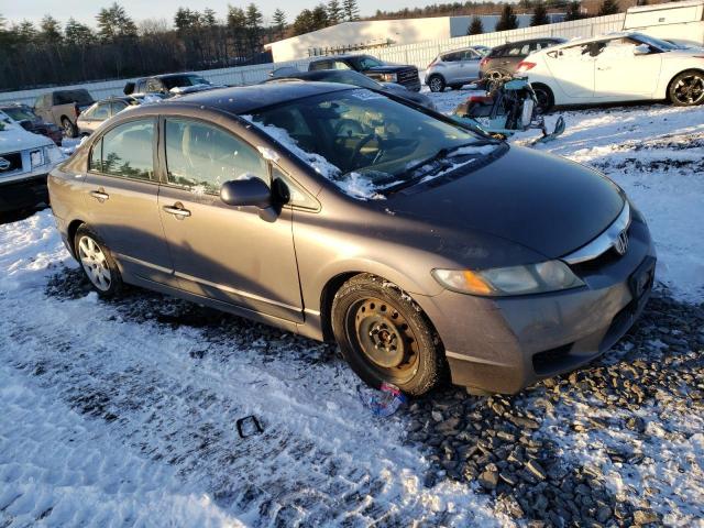 2HGFA1F53AH552784 - 2010 HONDA CIVIC LX GRAY photo 4