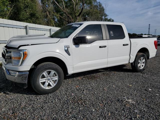 1FTEW1EBXMFA28735 - 2021 FORD F150 SUPERCREW WHITE photo 1