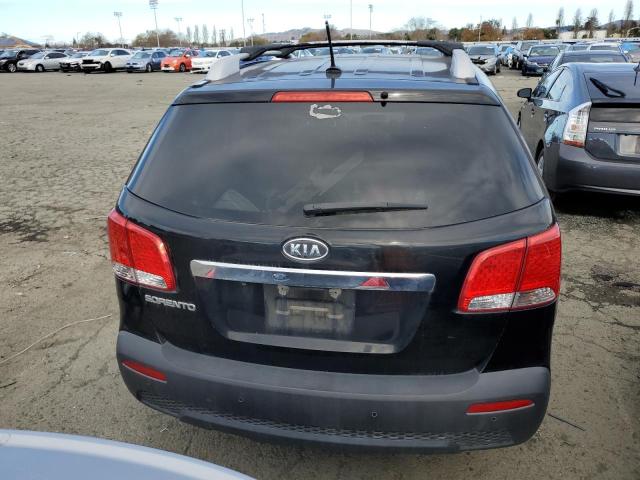 5XYKT3A66CG227924 - 2012 KIA SORENTO BASE BLACK photo 6