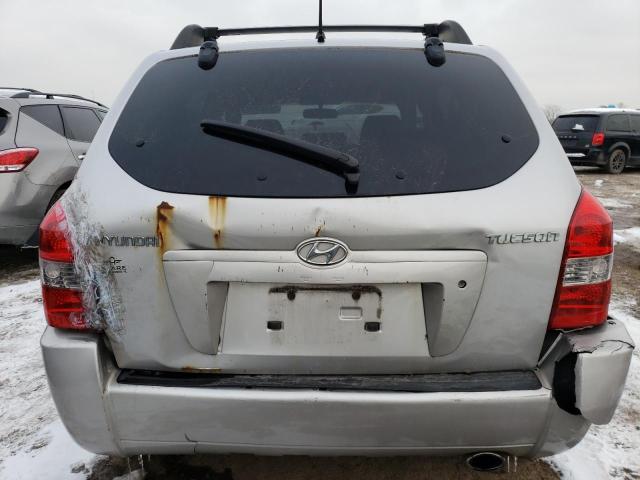 KM8JM12B36U258376 - 2006 HYUNDAI TUCSON GL SILVER photo 6