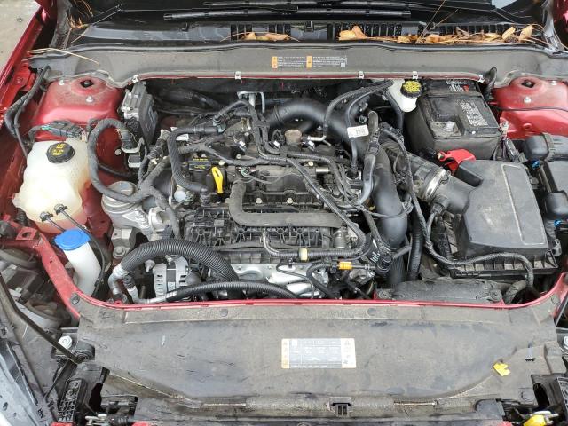 3FA6P0HD3LR122326 - 2020 FORD FUSION SE RED photo 11