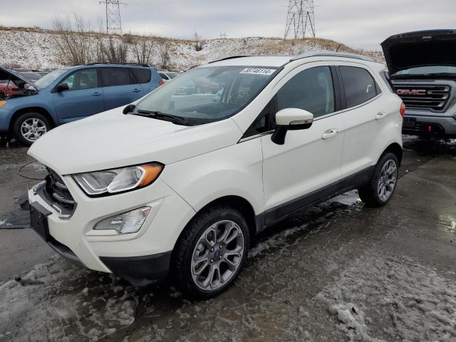 MAJ6S3KL5KC256896 - 2019 FORD ECOSPORT TITANIUM WHITE photo 1