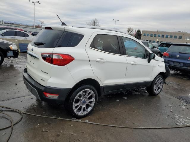 MAJ6S3KL5KC256896 - 2019 FORD ECOSPORT TITANIUM WHITE photo 3