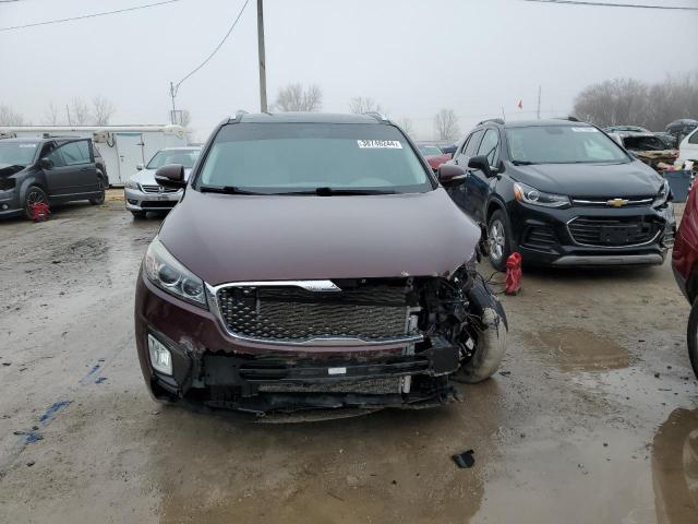 5XYPKDA58GG138920 - 2016 KIA SORENTO SX BURGUNDY photo 5