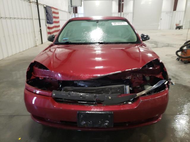 1G1ZT54885F149474 - 2005 CHEVROLET MALIBU LS MAROON photo 5