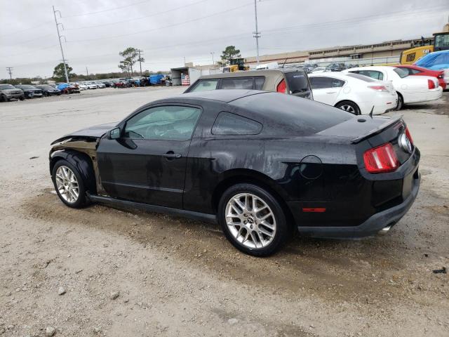 1ZVBP8AM6C5261495 - 2012 FORD MUSTANG BLACK photo 2