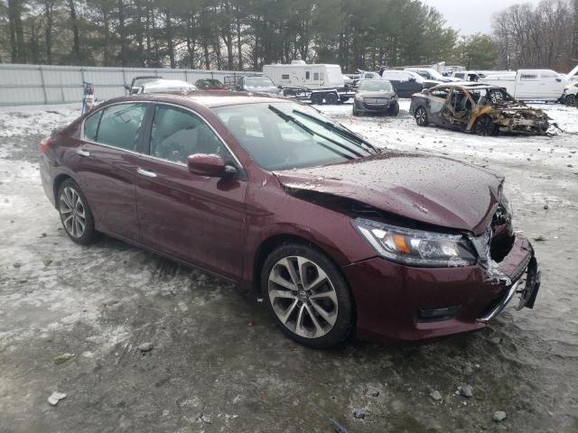 1HGCR2F59EA140133 - 2014 HONDA ACCORD SPORT BURGUNDY photo 4