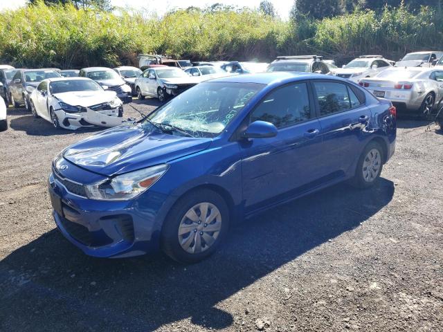 3KPA24AD8LE283511 - 2020 KIA RIO LX BLUE photo 1