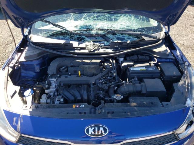 3KPA24AD8LE283511 - 2020 KIA RIO LX BLUE photo 11