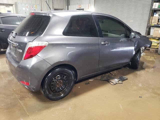 JTDJTUD36ED590602 - 2014 TOYOTA YARIS GRAY photo 3