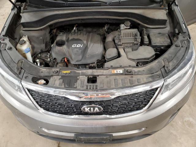 5XYKT4A69EG474380 - 2014 KIA SORENTO LX GRAY photo 11