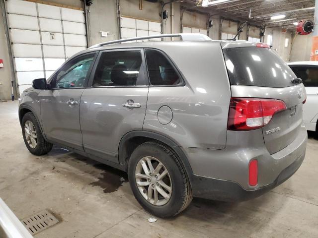 5XYKT4A69EG474380 - 2014 KIA SORENTO LX GRAY photo 2