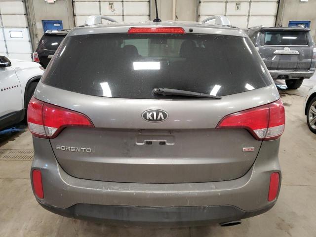 5XYKT4A69EG474380 - 2014 KIA SORENTO LX GRAY photo 6