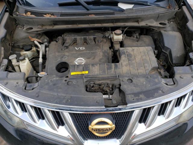 JN8AZ18W89W130289 - 2009 NISSAN MURANO S BLACK photo 11