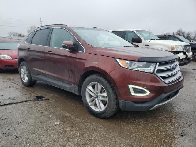 2FMTK3J98FBB04406 - 2015 FORD EDGE SEL BROWN photo 4