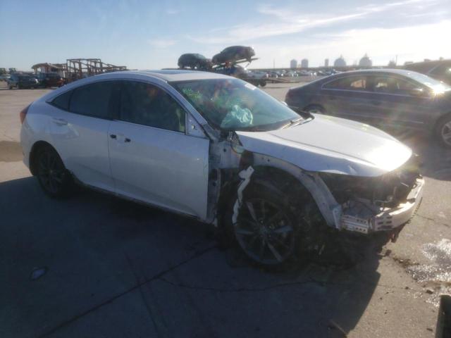 JHMFC1F7XKX000334 - 2019 HONDA CIVIC EXL თეთრი ფოტო 4