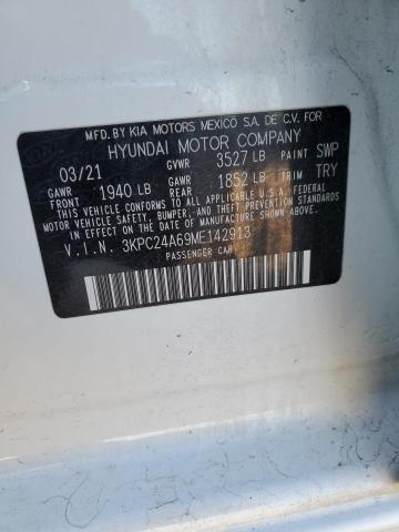 3KPC24A69ME142913 - 2021 HYUNDAI ACCENT SE WHITE photo 13