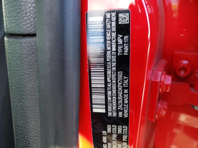 ZACNJBAB3KPK78903 - 2019 JEEP RENEGADE SPORT Կարմիր լուսանկար 14