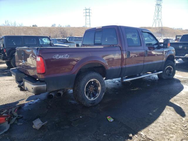 1FTWW31R19EA48890 - 2009 FORD F350 SUPER DUTY BURGUNDY photo 3