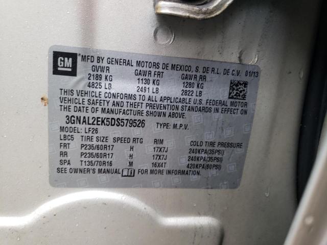 3GNAL2EK5DS579526 - 2013 CHEVROLET CAPTIVA LS 米色 照片 12