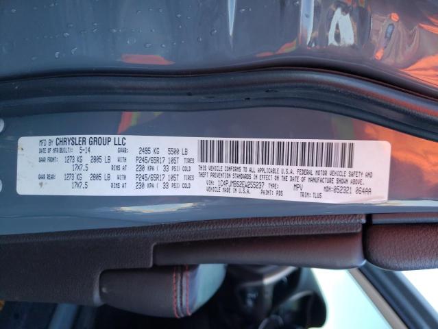 1C4PJMBS2EW255237 - 2014 JEEP CHEROKEE TRAILHAWK GRAY photo 13