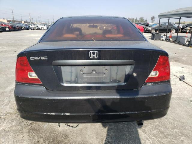 1HGEM22292L046868 - 2002 HONDA CIVIC DX BLACK photo 6