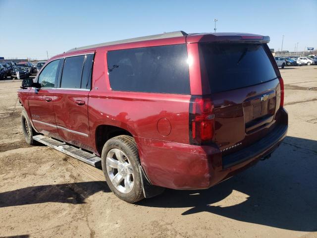 1GNSKHKC0JR384732 - 2018 CHEVROLET SUBURBAN K1500 LT RED photo 2